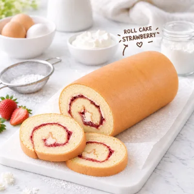 Roll Cake Strawberry