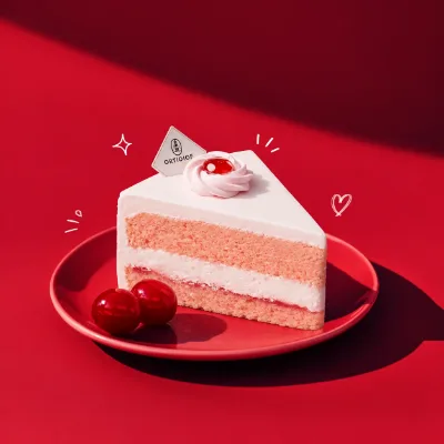 Strawbery Slice Cake 